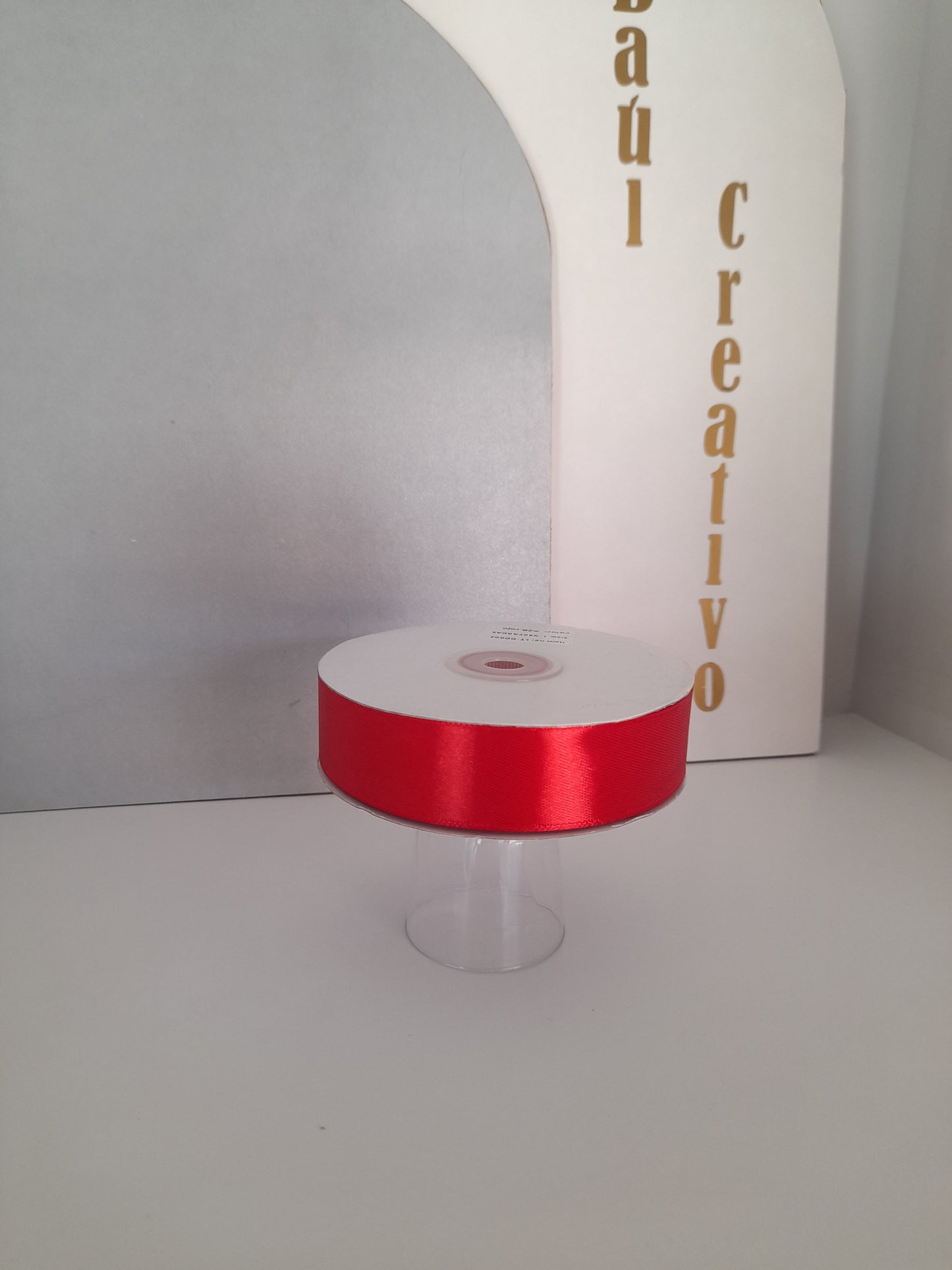 Cinta Satín 1 pulgada Rojo