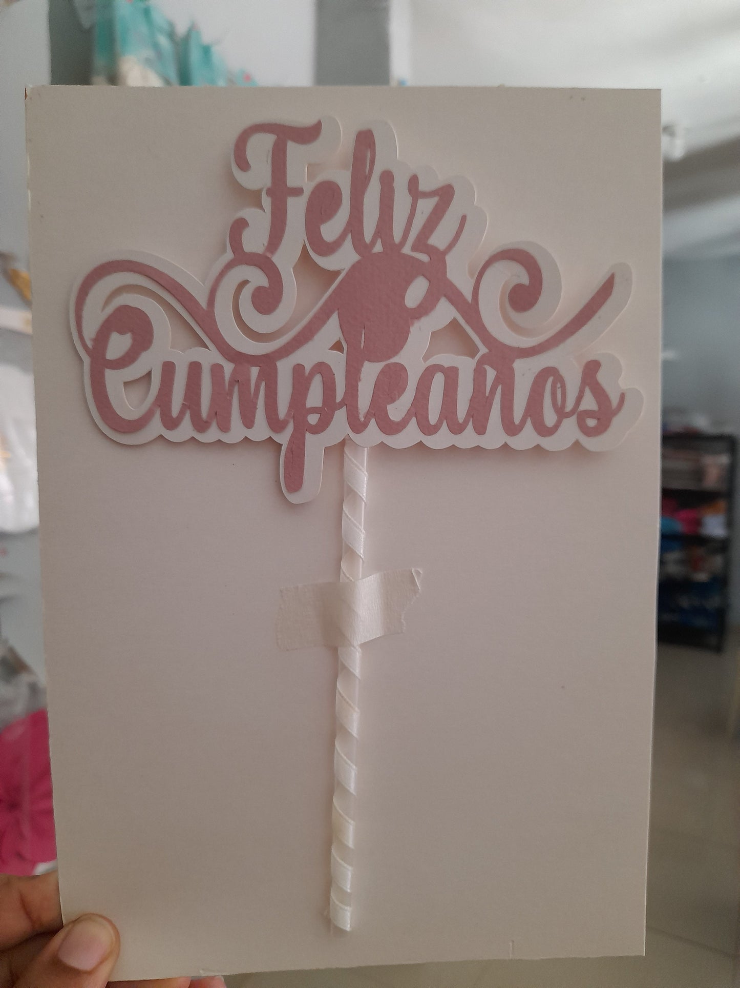 2.51 topper feliz cumpleaños mate
