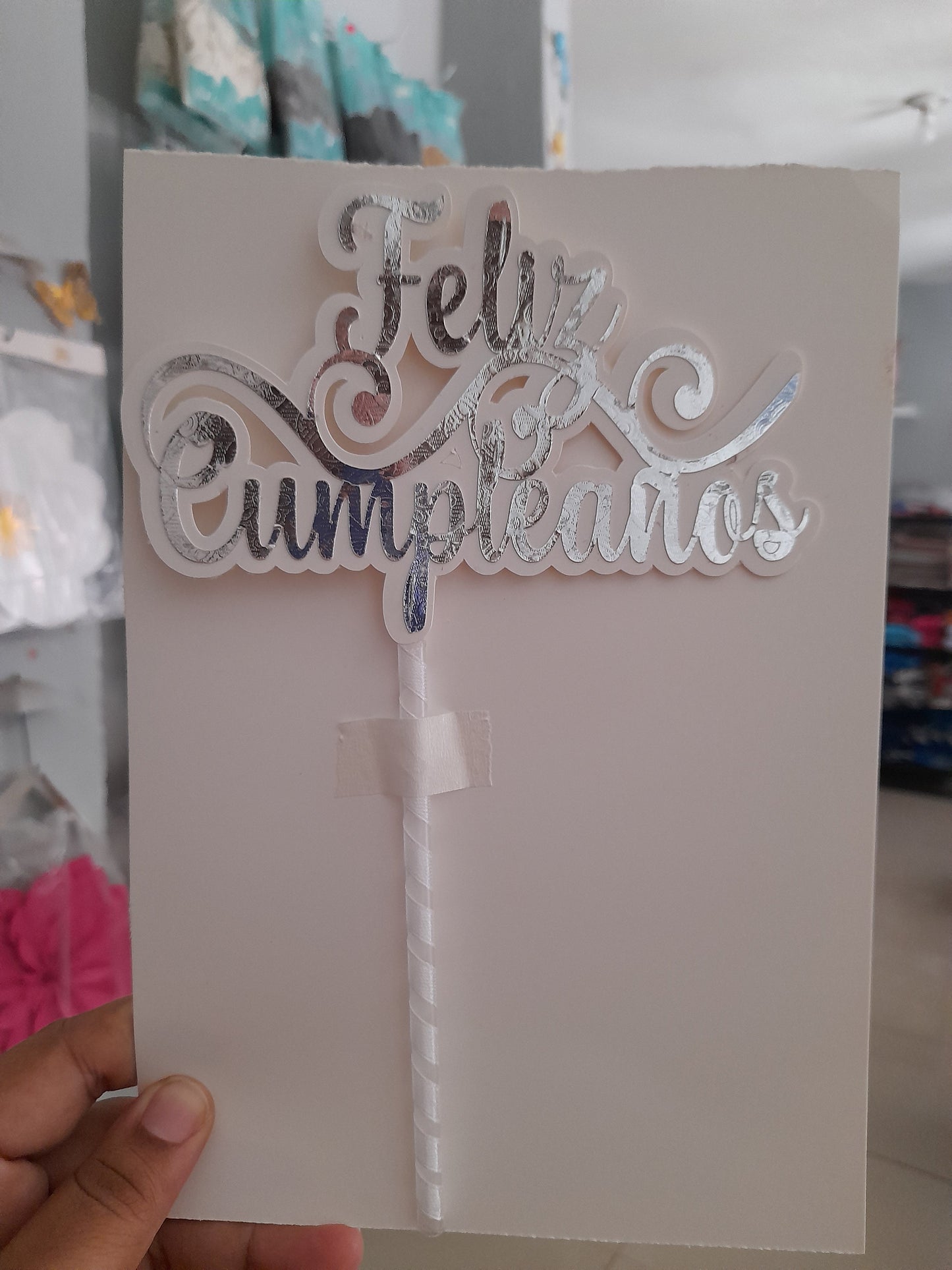 2.51 toppers feliz cumpleaños espejo fondo blanco