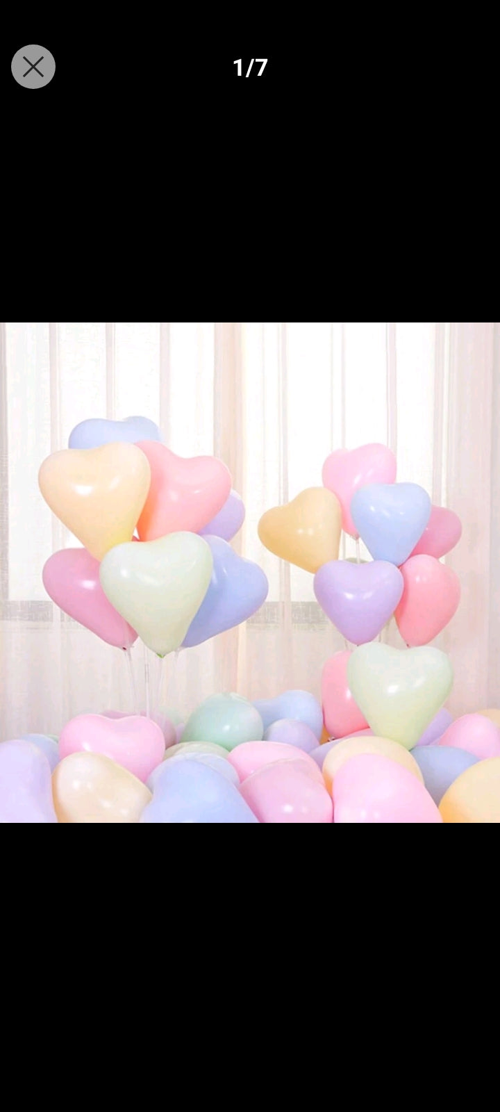Globo corazón pastel.