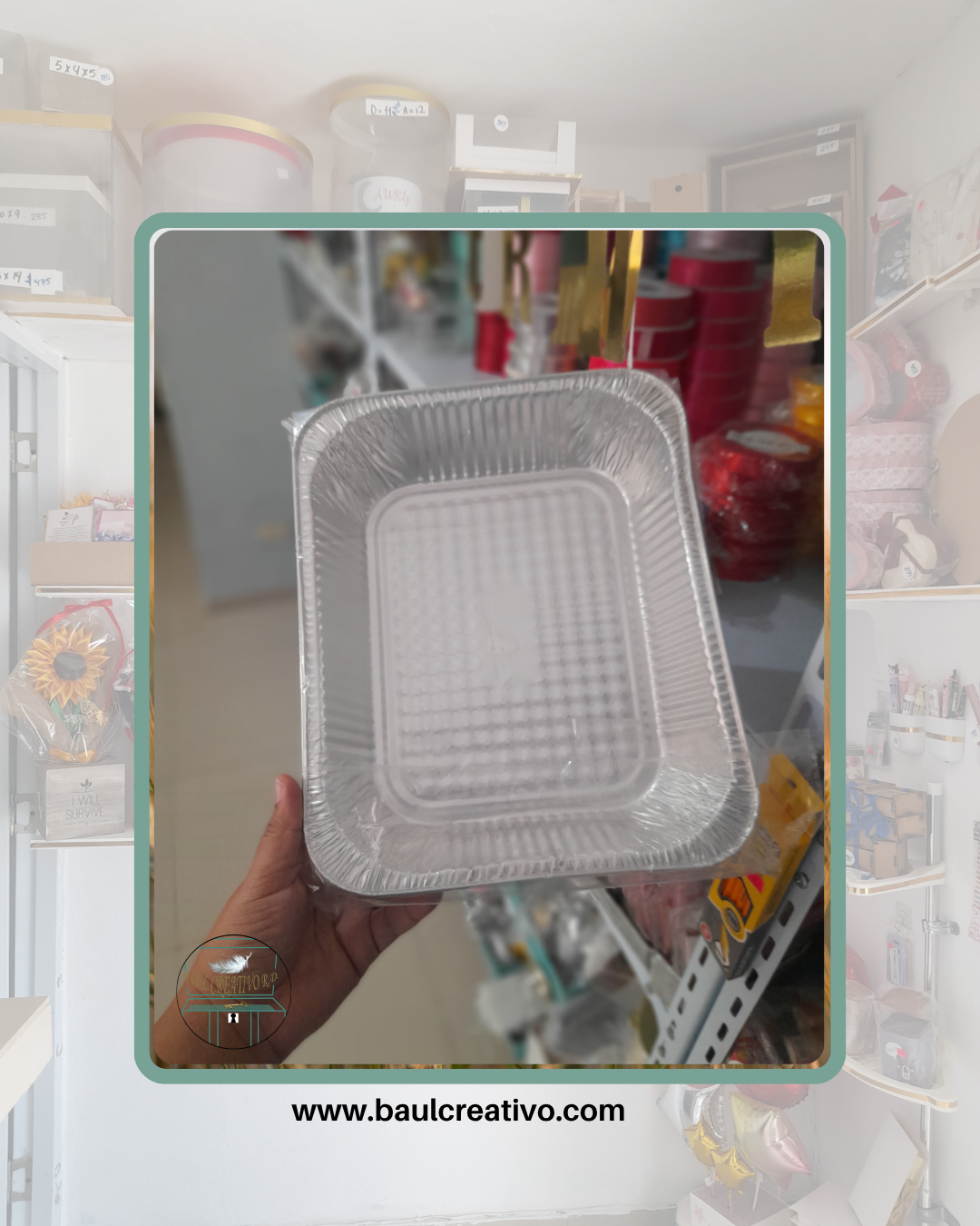 Des01 Bandeja aluminio pequeña