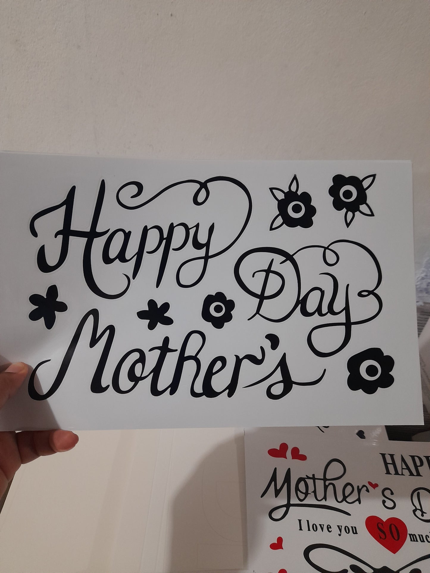 DV vinil para globos o decorar temática Madres 1.8M