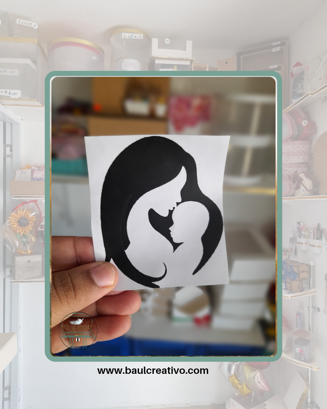 Dv vinil pequeños temática madres 1.8M