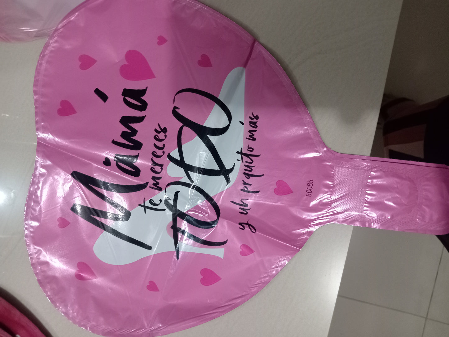 7.6 Globos metálicos 9 pulg motivo de las madres 1.8M
