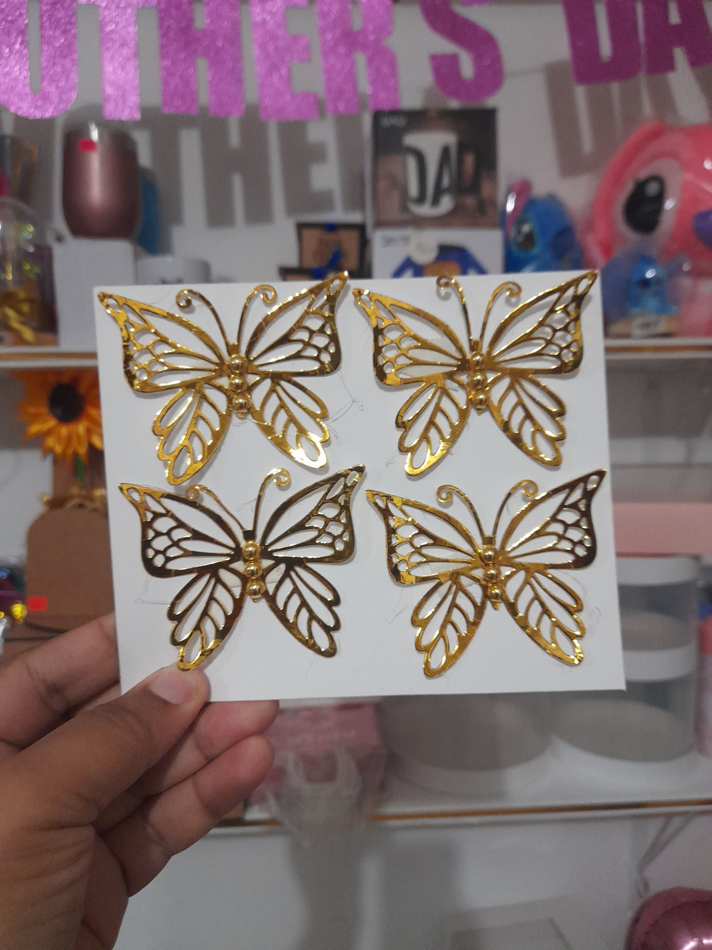 Mariposas 3 pulg 1 sola capa