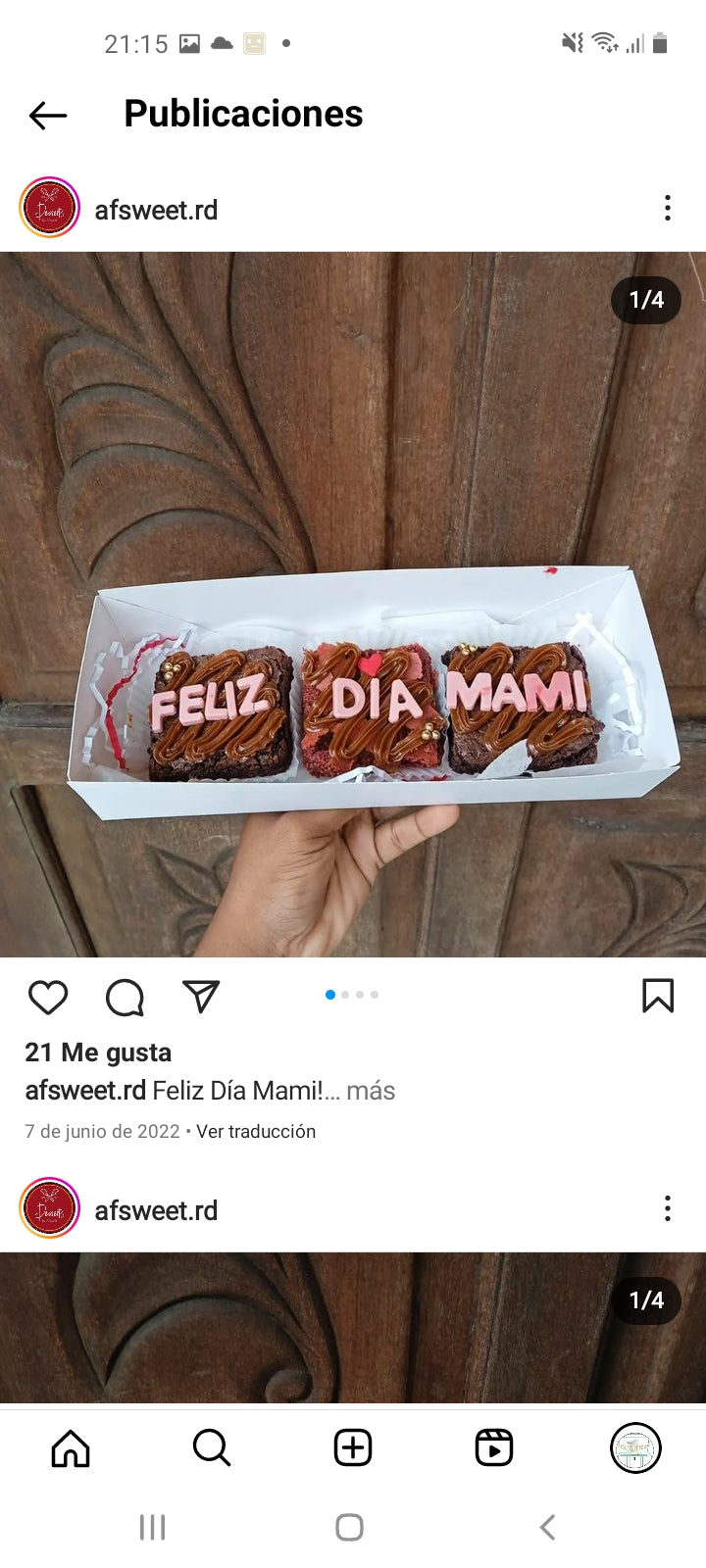 Caja para 3 Brownie sin ventana