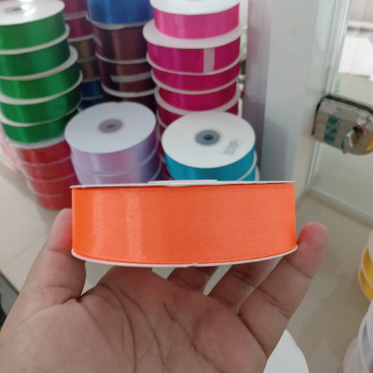 Cinta Satín 1 pulgada naranja