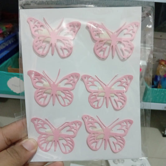 Mariposa 2" rosada