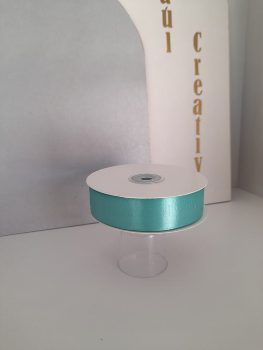 Cinta Satín 1 pulgada verde aqua