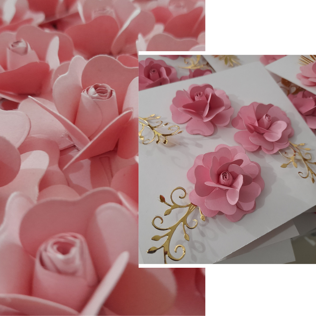 Flores de papel Rosas 2" DMF