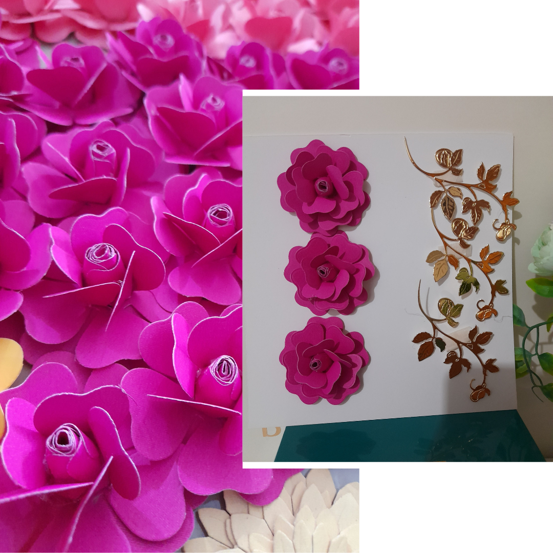 Flores de papel Rosas 2" DMF