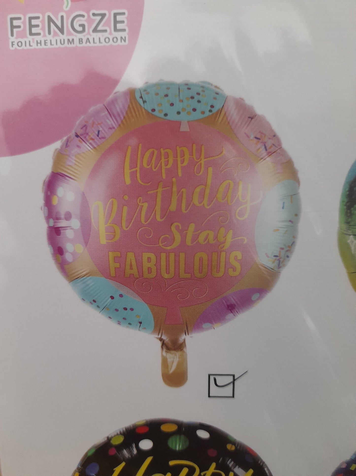 7.6 Globos feliz cumple de 18 pulg