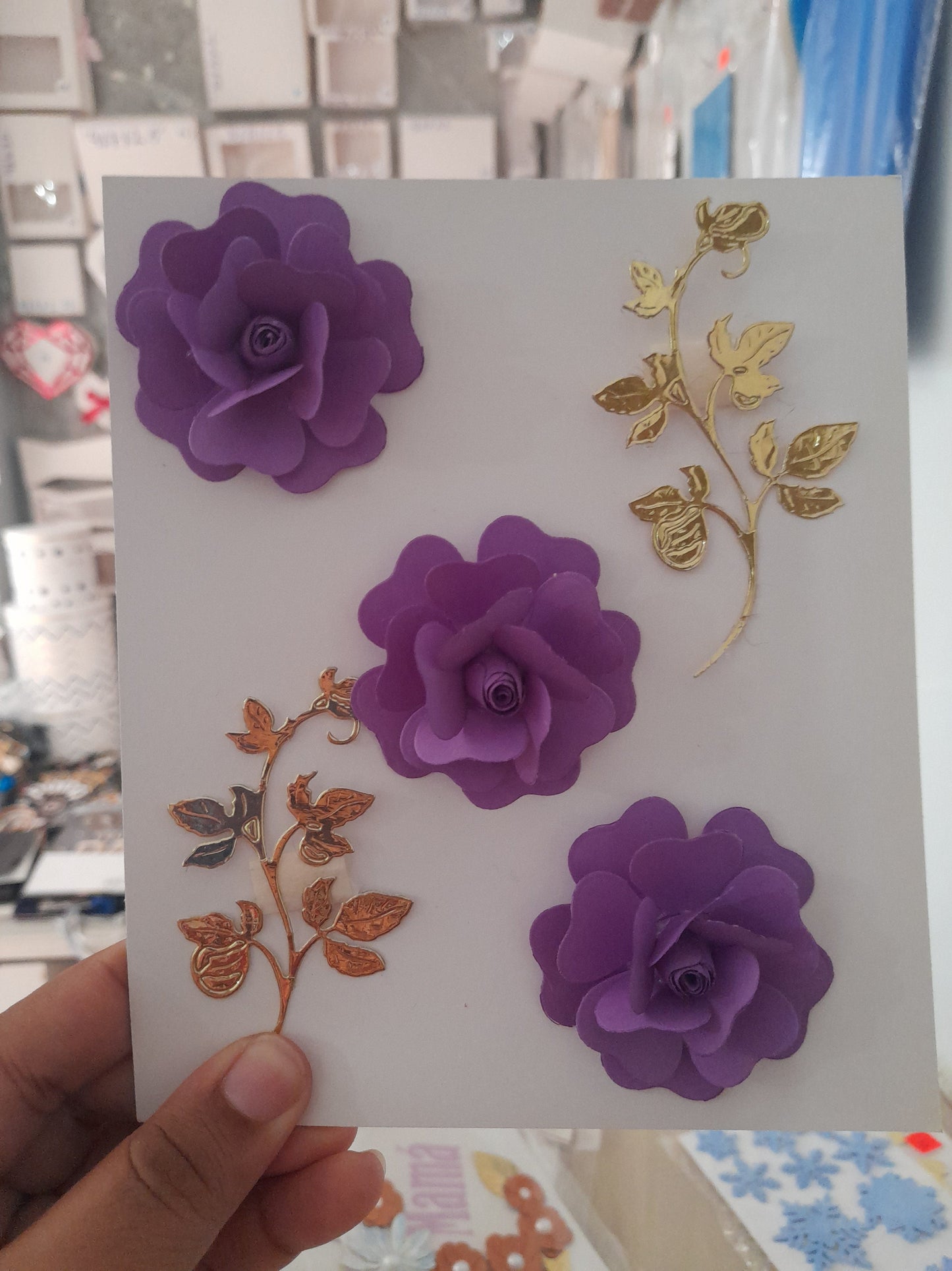 Flores de papel Rosas 2" DMF