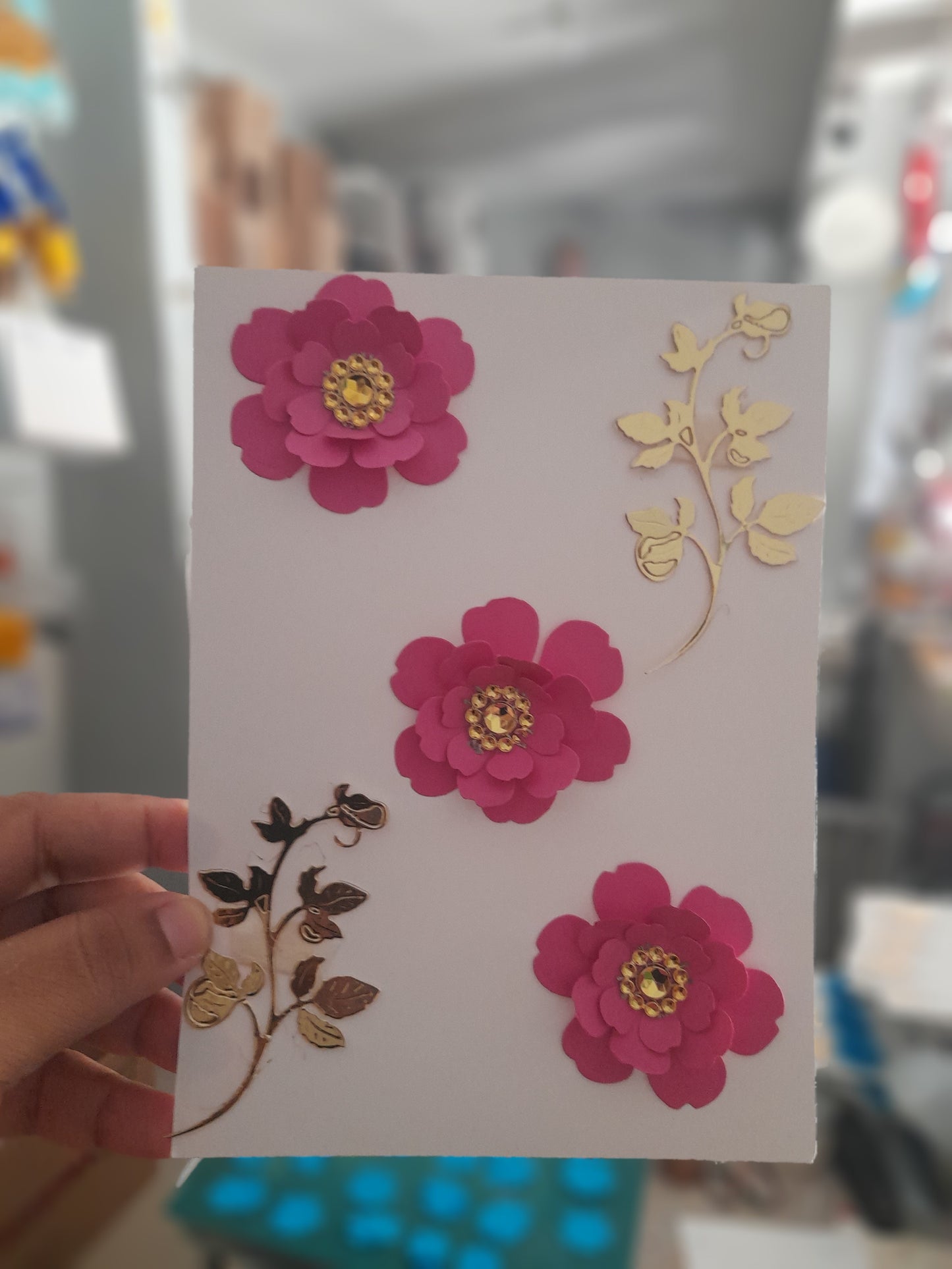 Flores de papel flor DMF
