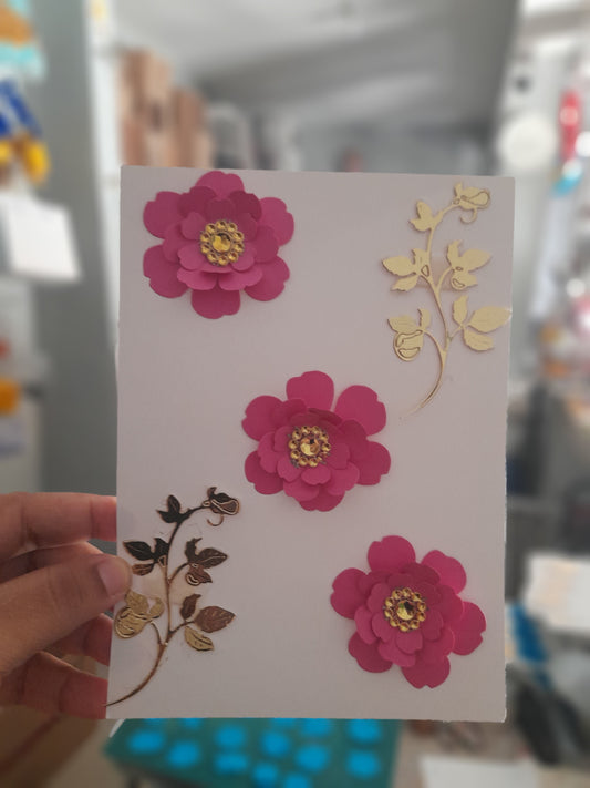 Flores de papel flor DMF