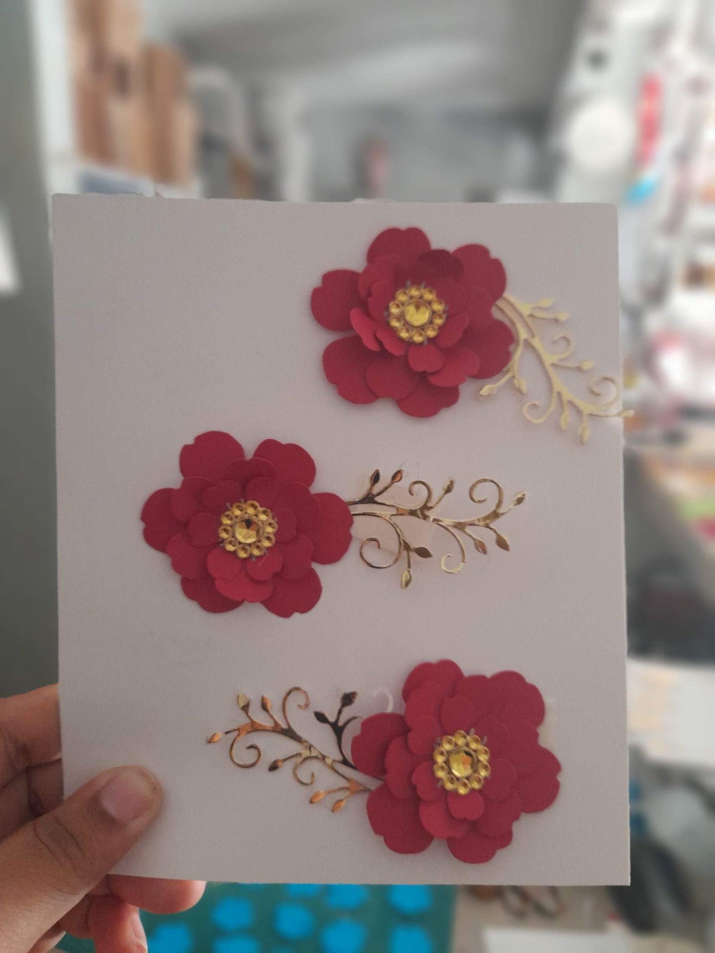 Flores de papel flor DMF