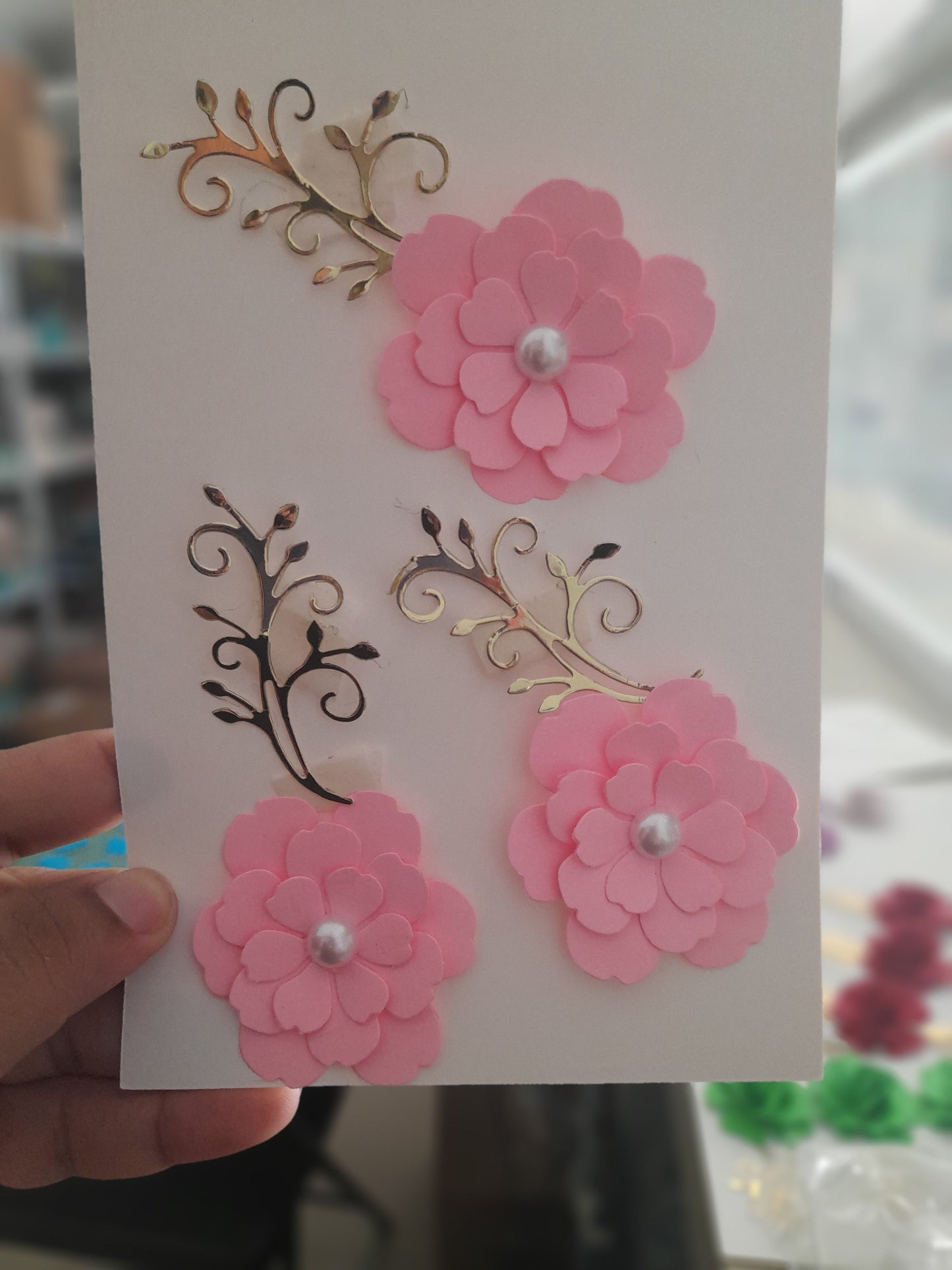Flores de papel flor DMF