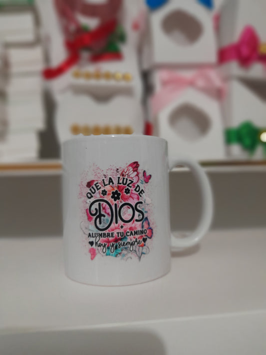 Rel Tte Taza blanca con mensaje bonito