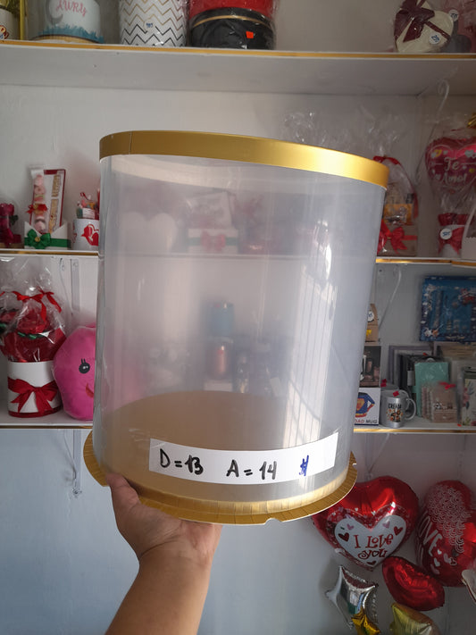 Caja de acetato D-13 y A-14.5 (34×34cm)
