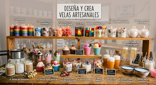 DISEÑA Y CREA VELAS ARTESANALES