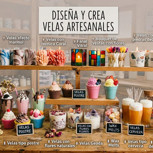 DISEÑA Y CREA VELAS ARTESANALES