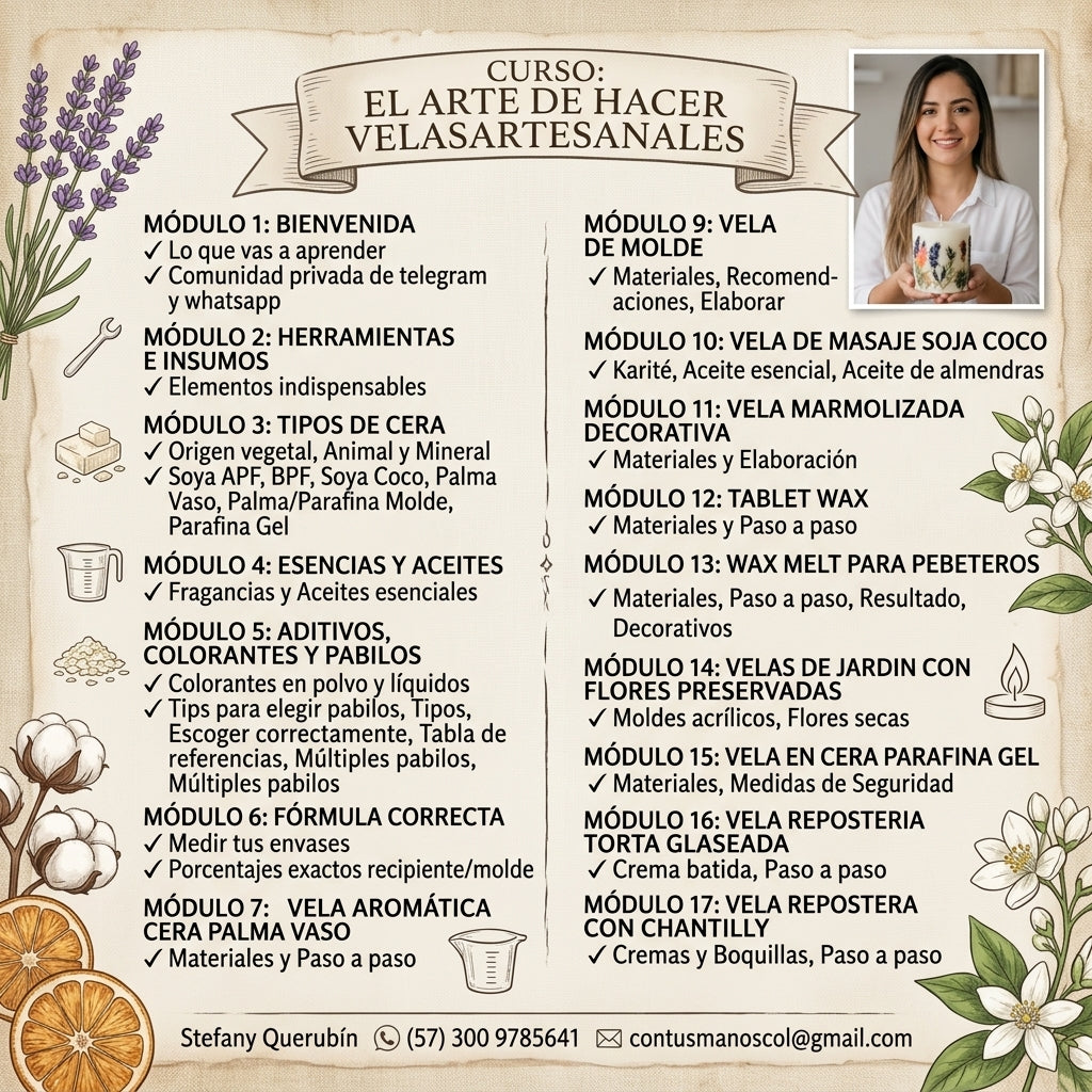 Ilumina y Crea Velas Artesanales con tus Manos