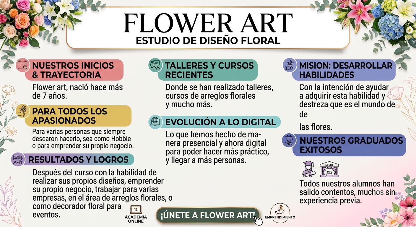 Conviértete en Artista Floral y Vive de tu Pasión