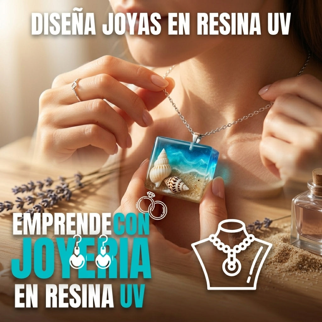 EMPRENDE CON JOYERIA EN RESINA UV