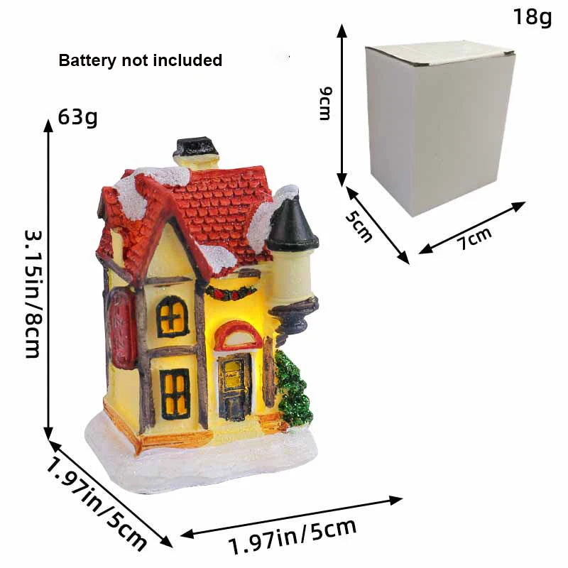 Casitas con luces LED