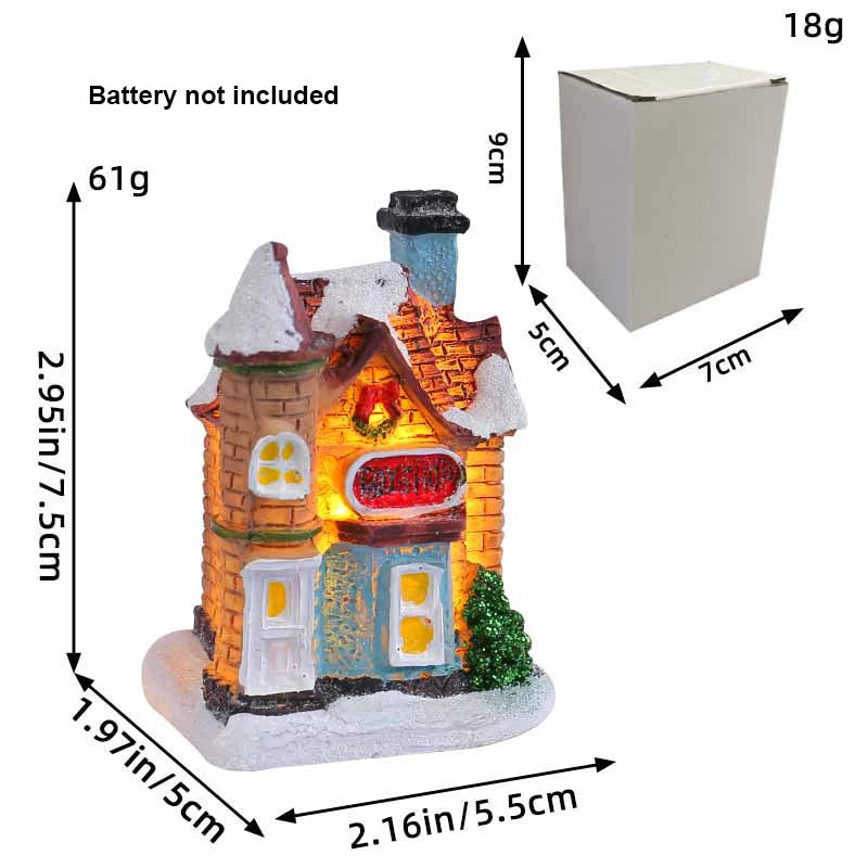 Casitas con luces LED