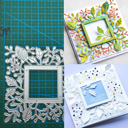 Marco de Hojas para Scrapbooking y Tarjetas