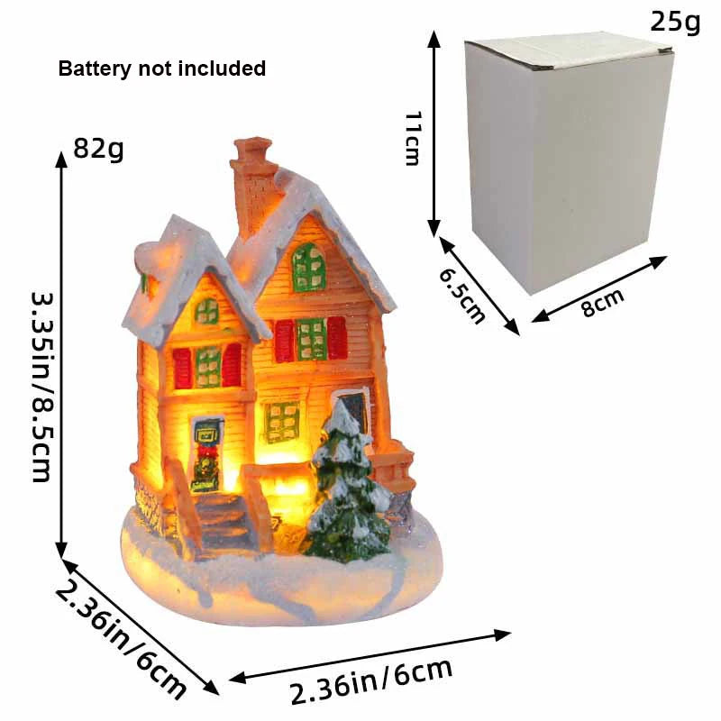 Casitas con luces LED