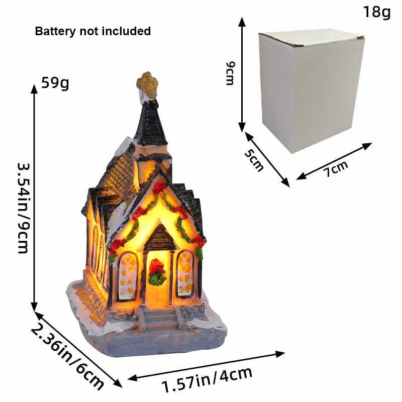 Casitas con luces LED