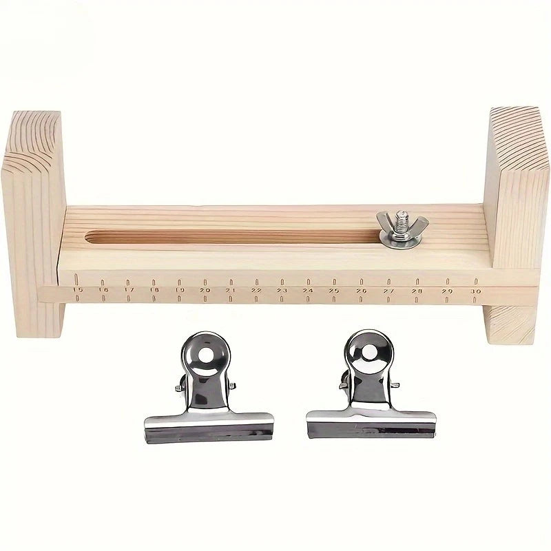 Telar de Madera para Pulseras DIY con Largo Ajustable