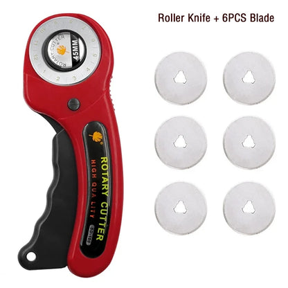 Kit Cortador Rotatorio 45mm con Base, Regla y Cuchillo de Precisión