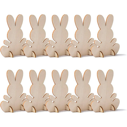 Conejos de Madera para Pintar
