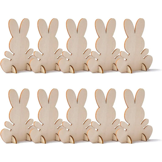Conejos de Madera para Pintar