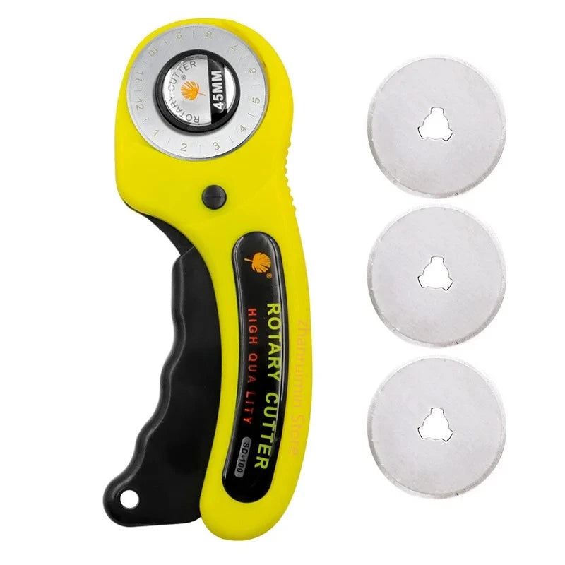 Kit Cortador Rotatorio 45mm con Base, Regla y Cuchillo de Precisión