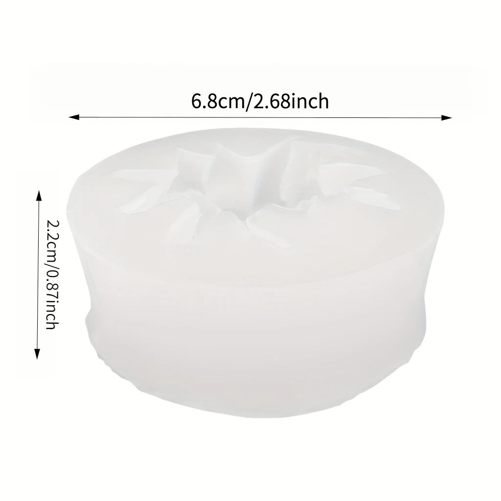 Set de 4 Moldes Cilíndricos de Silicona para Velas DIY