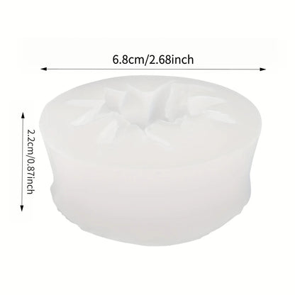 Set de 4 Moldes Cilíndricos de Silicona para Velas DIY