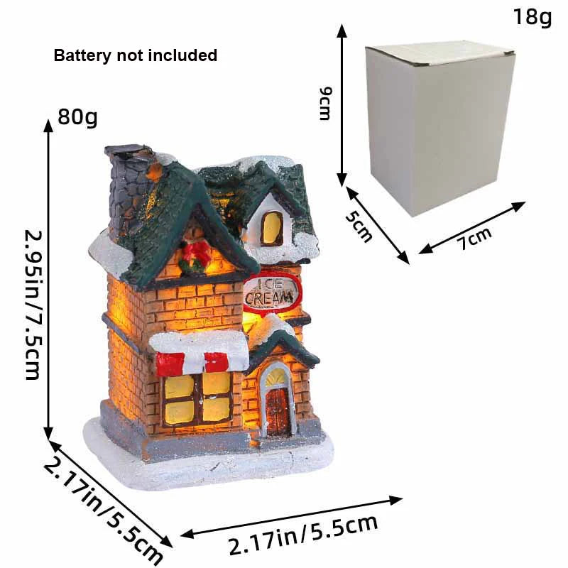 Casitas con luces LED