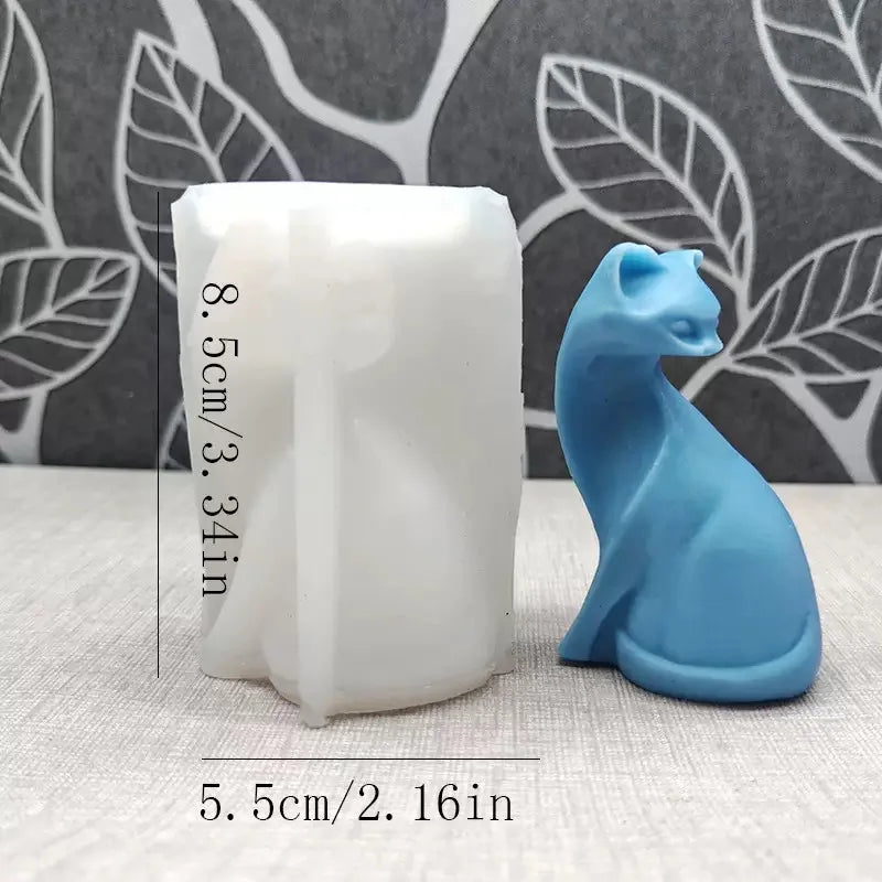 Set de 4 Moldes Cilíndricos de Silicona para Velas DIY