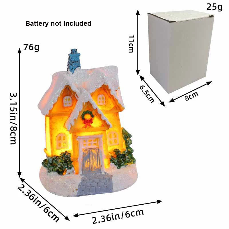 Casitas con luces LED