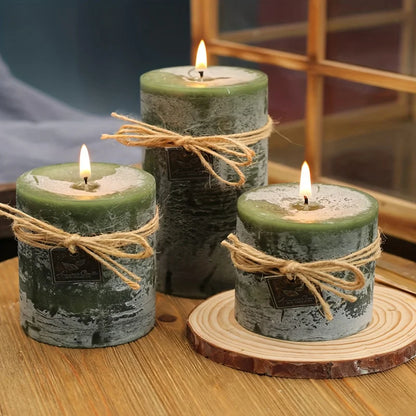 Set de 4 Moldes Cilíndricos de Silicona para Velas DIY