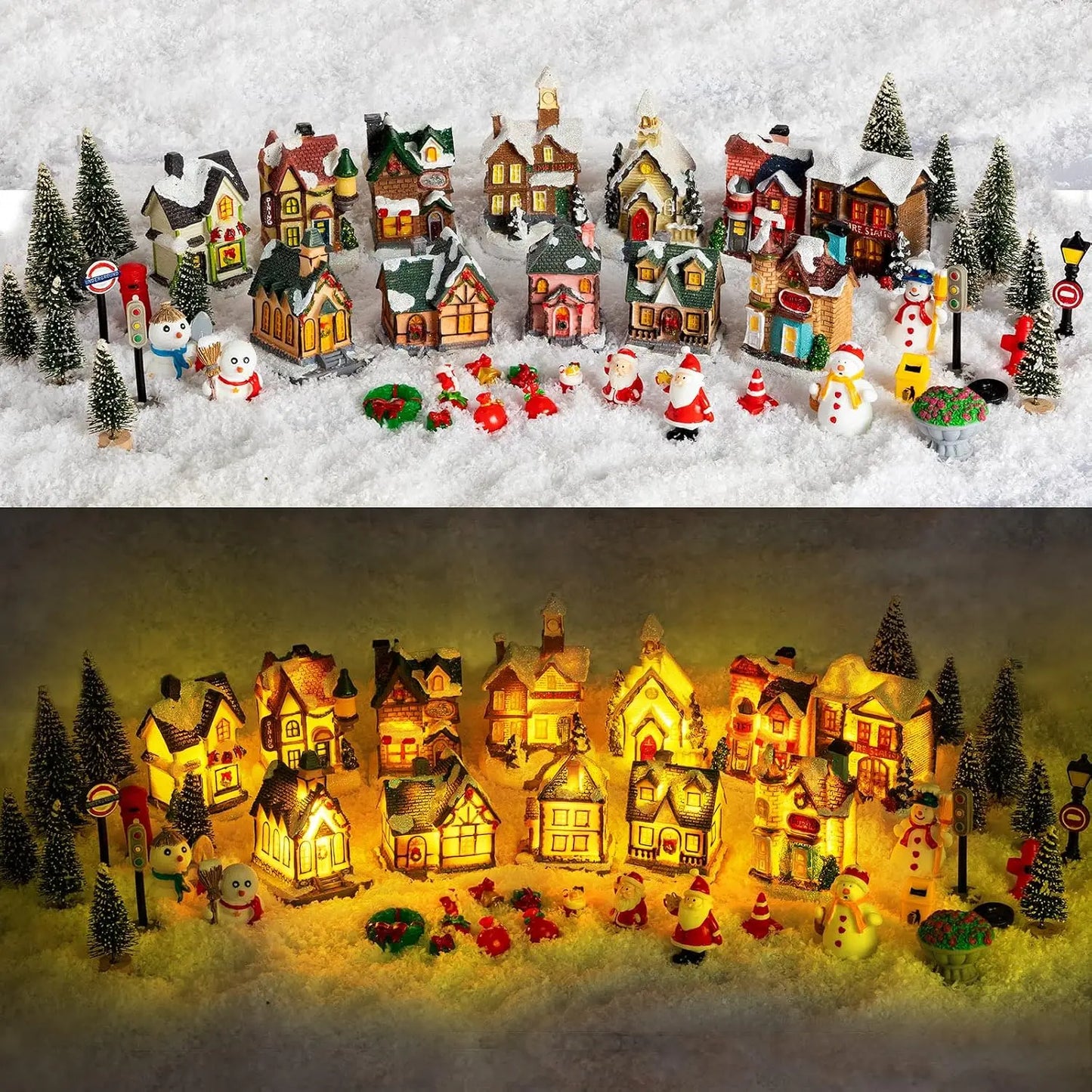 Casitas con luces LED
