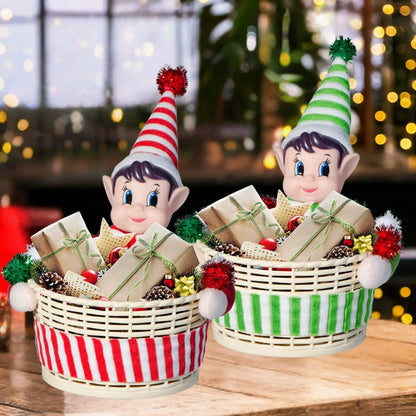 Cesta de elfo para dulces y meriendas