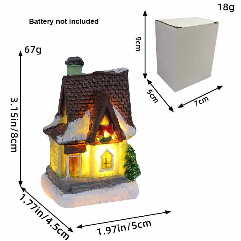 Casitas con luces LED