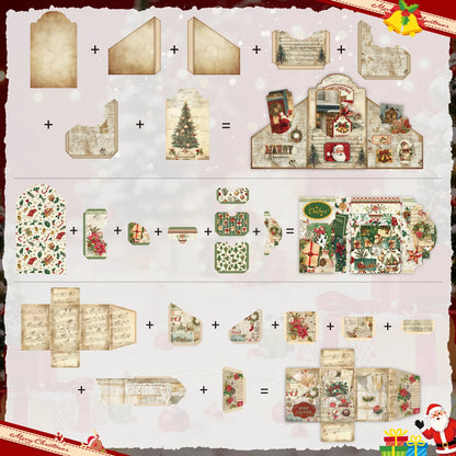 Kit  para scrapbook con figuras plegables