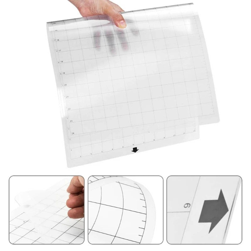 Bases de Corte Adhesivas 12x8, Set de 3 para Plotter y Manualidades