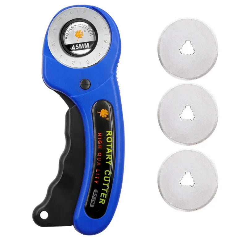 Kit Cortador Rotatorio 45mm con Base, Regla y Cuchillo de Precisión